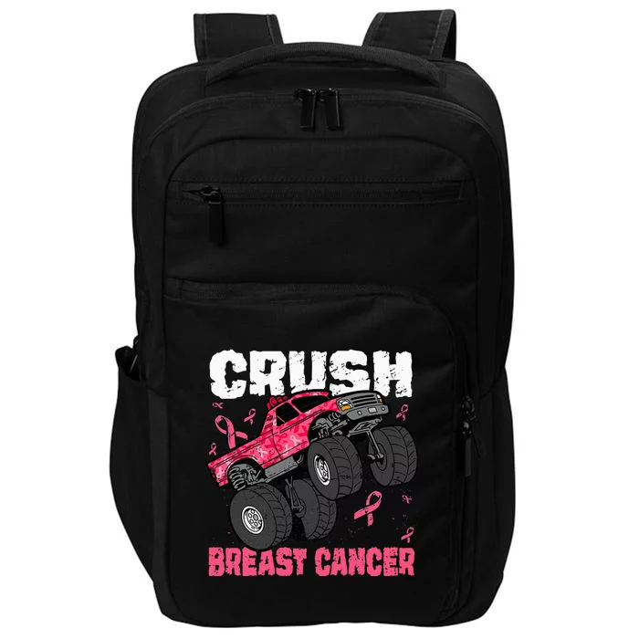 Crush Breast Cancer Monster Truck Impact Tech Backpack