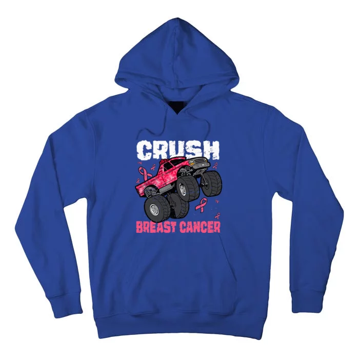 Crush Breast Cancer Monster Truck Tall Hoodie