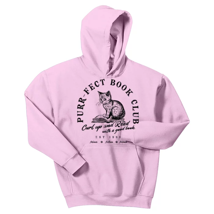 Cat Bookish Kids Hoodie