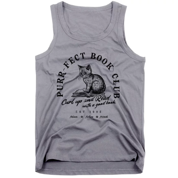 Cat Bookish Tank Top