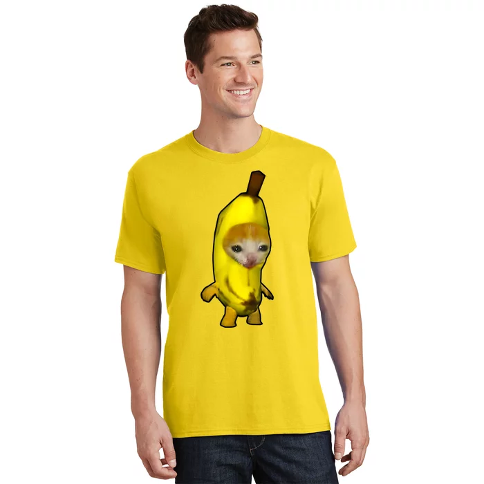 Cute Banana Cat Happy Bananacat Meme Kitty Cat Lovers Meme T-Shirt