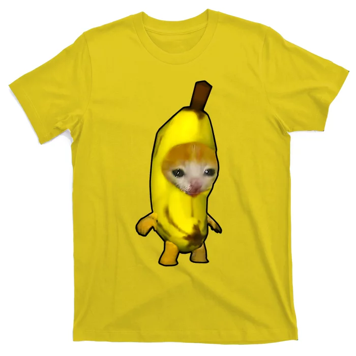 Cute Banana Cat Happy Bananacat Meme Kitty Cat Lovers Meme T-Shirt