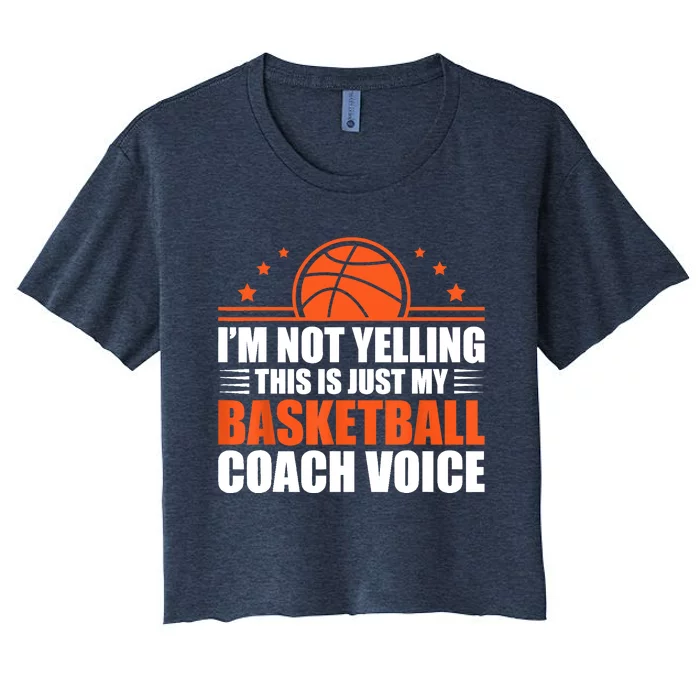 Cool Basketball Coach For  Wo Team Basketball Coaching Women's Crop Top Tee