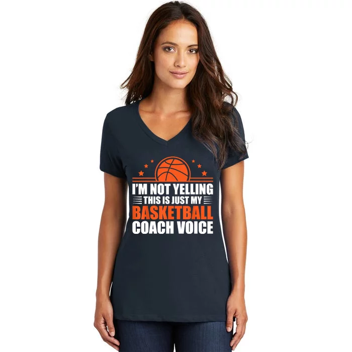 Cool Basketball Coach For  Wo Team Basketball Coaching Women's V-Neck T-Shirt