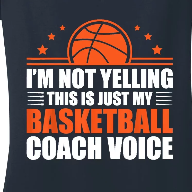 Cool Basketball Coach For  Wo Team Basketball Coaching Women's V-Neck T-Shirt