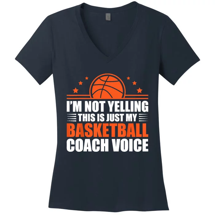 Cool Basketball Coach For  Wo Team Basketball Coaching Women's V-Neck T-Shirt