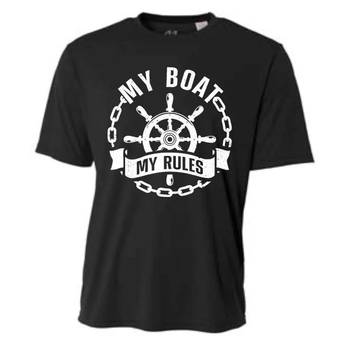 Cool Boat Captain Design For Boat Captain Boating Cooling Performance Crew T-Shirt