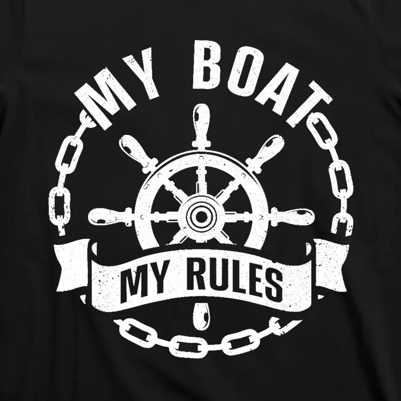 Cool Boat Captain Design For Boat Captain Boating T-Shirt