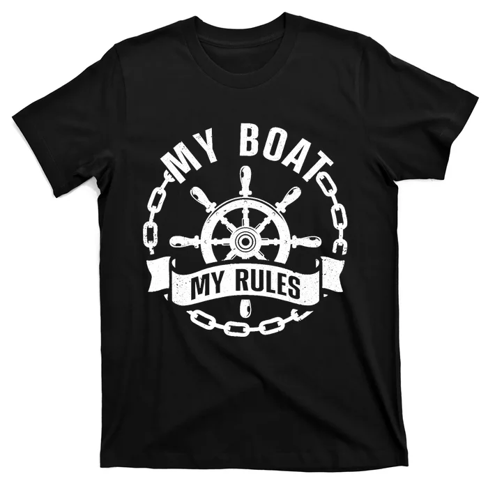 Cool Boat Captain Design For Boat Captain Boating T-Shirt