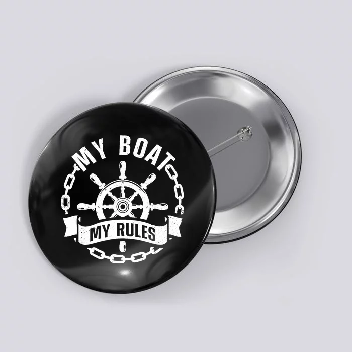 Cool Boat Captain Design For Boat Captain Boating Button