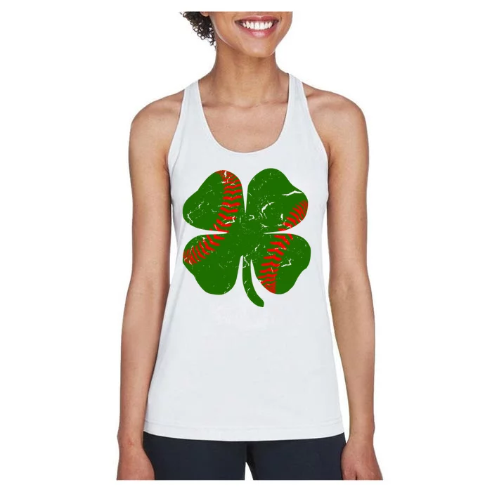 Clover Baseball Women's Racerback Tank