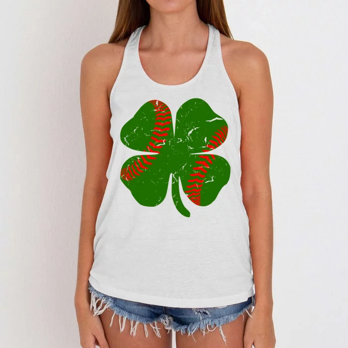 Clover Baseball Women's Knotted Racerback Tank