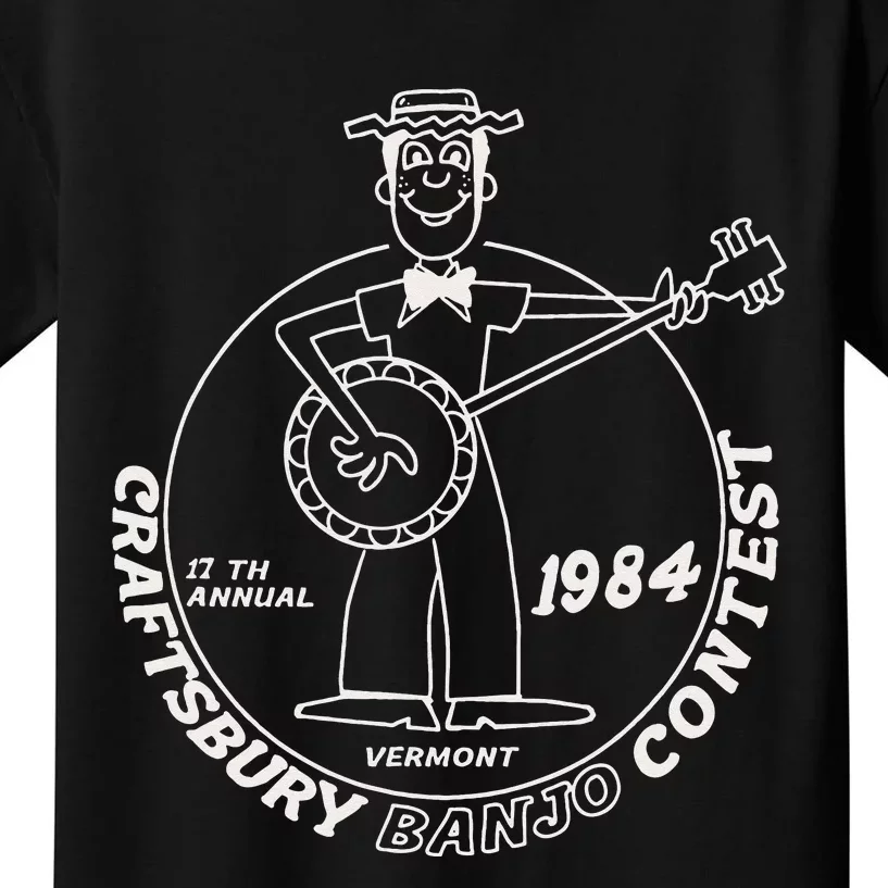 Craftsbury Banjo Contest 1984 Funny Kids T-Shirt