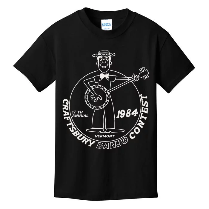 Craftsbury Banjo Contest 1984 Funny Kids T-Shirt