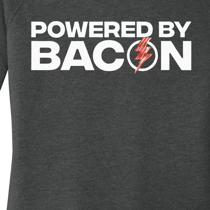 Cool Bacon Design For Men Women Kids Bacon Strip Pork Lovers Women's Perfect Tri Tunic Long Sleeve Shirt