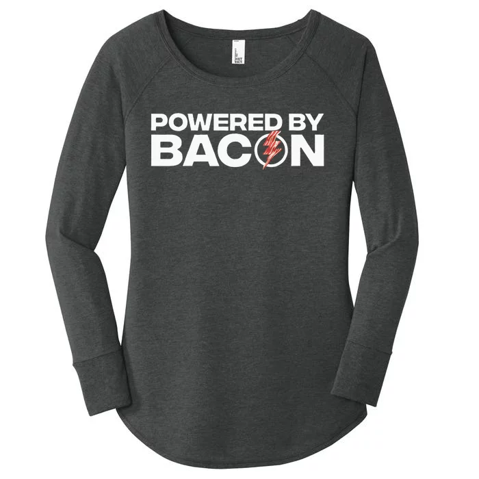 Cool Bacon Design For Men Women Kids Bacon Strip Pork Lovers Women's Perfect Tri Tunic Long Sleeve Shirt