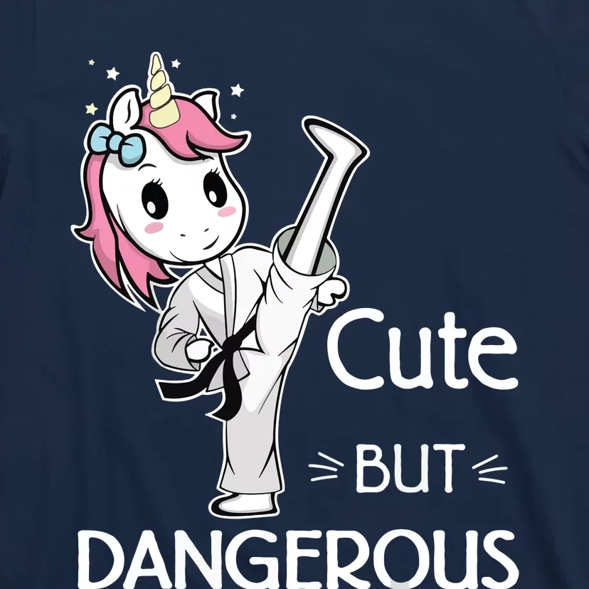 Cute But Dangerous Funny Karate Taekwondo T-Shirt