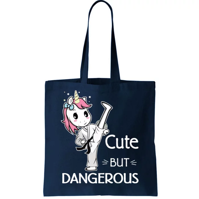 Cute But Dangerous Funny Karate Taekwondo Tote Bag