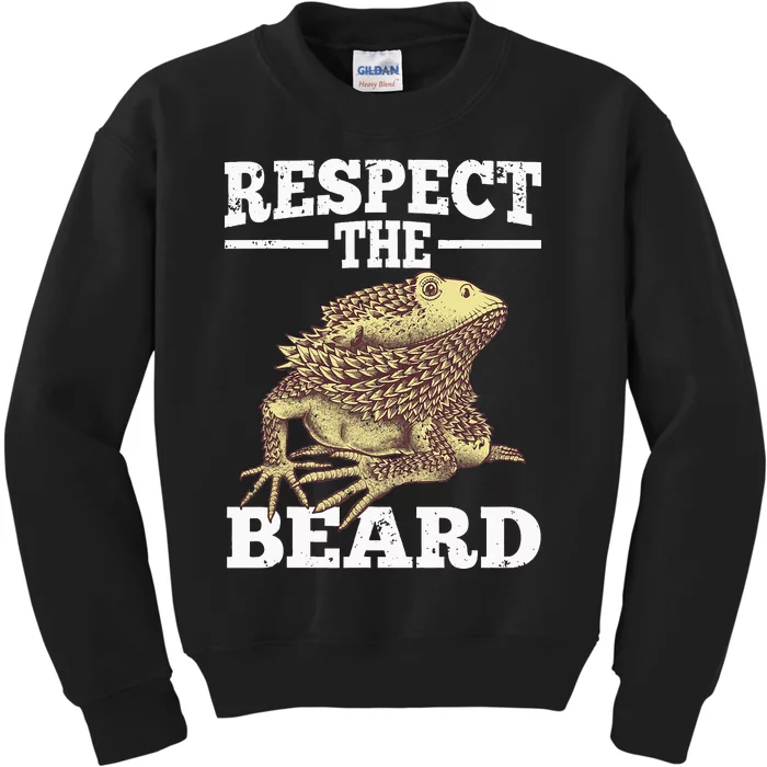 Cool Bearded Dragon For Men Women Reptile Lizard Herpetology Kids Sweatshirt