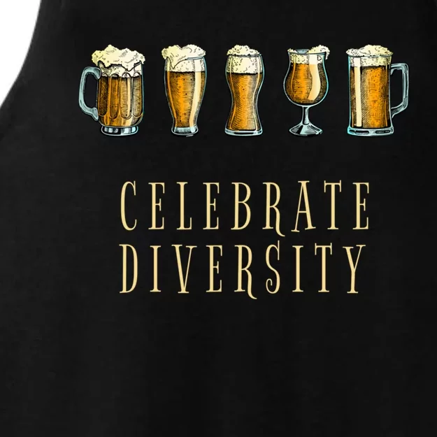 Celebrate Beer Diversity Drinking Gift Ladies Tri-Blend Wicking Tank