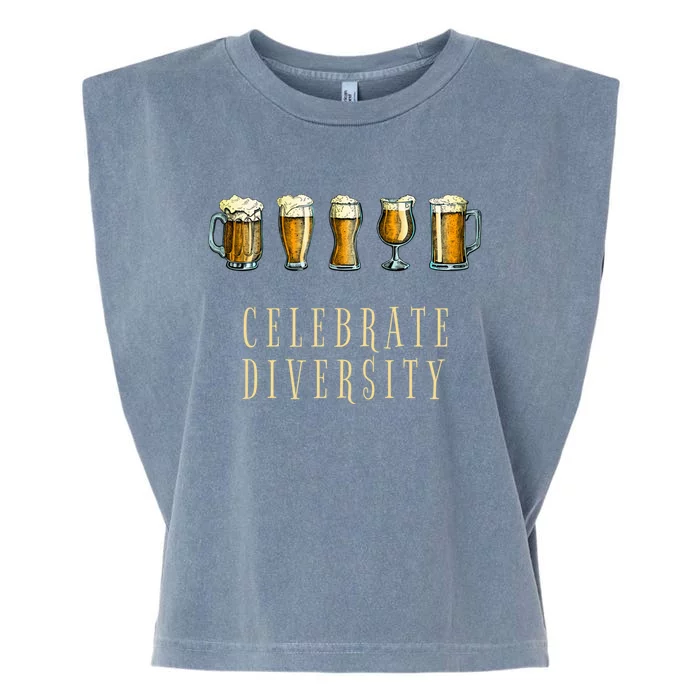 Celebrate Beer Diversity Drinking Gift Garment-Dyed Women's Muscle Tee