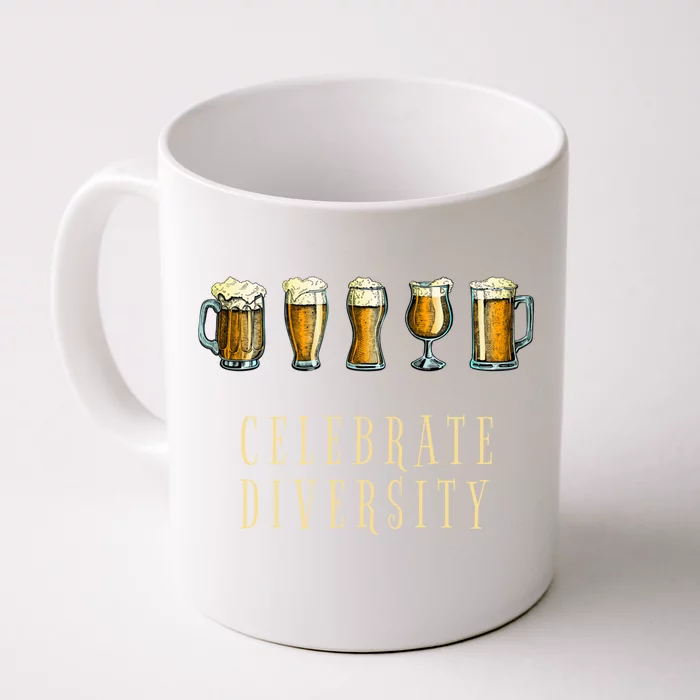 Celebrate Beer Diversity Drinking Gift Front & Back Coffee Mug