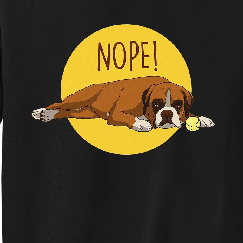 Cute Boxers Dog And Funny Dog Lazy Boxer Dog Sweatshirt