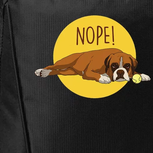 Cute Boxers Dog And Funny Dog Lazy Boxer Dog City Backpack