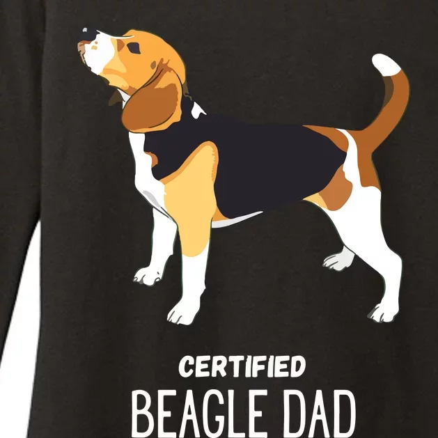 Certified Beagle Dad Womens CVC Long Sleeve Shirt