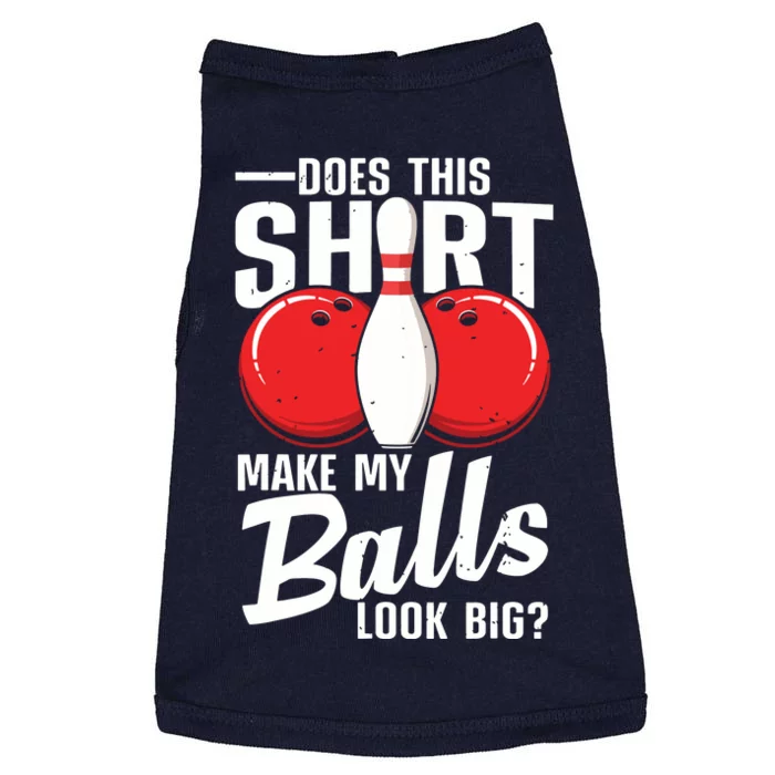 Cool Bowling Design For Men Women Bowling Ball Sport Bowler Doggie Tank