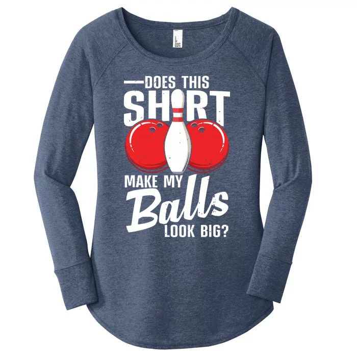 Cool Bowling Design For Men Women Bowling Ball Sport Bowler Women's Perfect Tri Tunic Long Sleeve Shirt