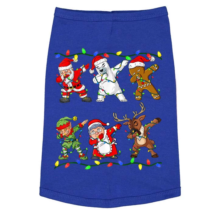 Christmas Boys Dabbing Santa Deer Friends Xmas Gift Doggie Tank