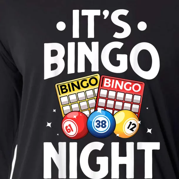 Cute Bingo Design For Men Women Bingo Lovers Casino Gambling Cooling Performance Long Sleeve Crew