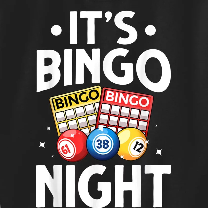 Cute Bingo Design For Men Women Bingo Lovers Casino Gambling Kids Sweatshirt