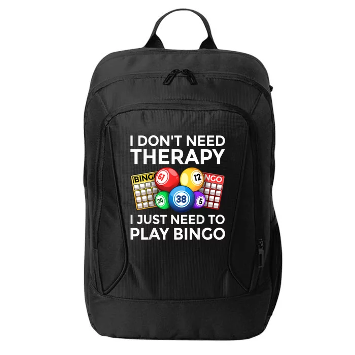 Cute Bingo Design For Men Women Casino Gambling Bingo Lovers City Backpack