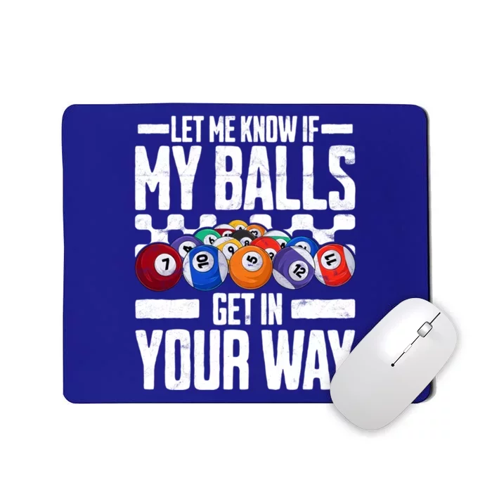 Cool Billiards Design Funny Billiard Pool Player Gift Mousepad