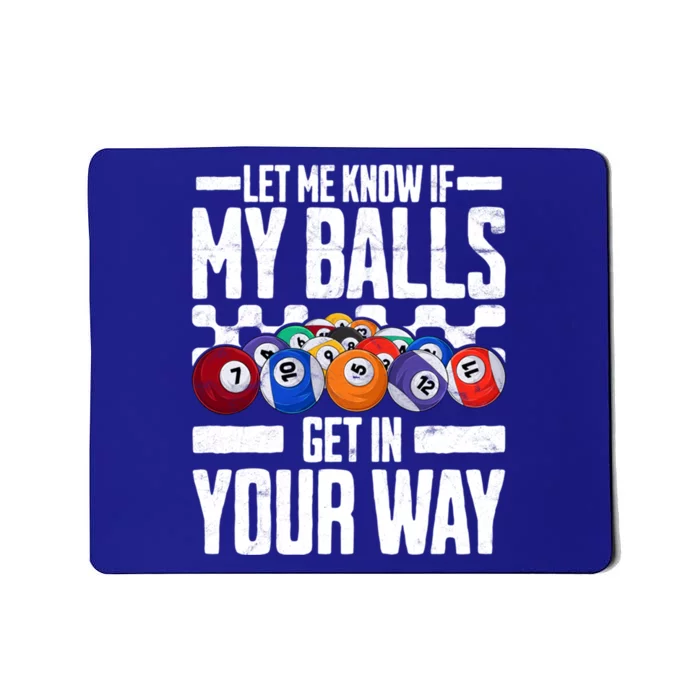 Cool Billiards Design Funny Billiard Pool Player Gift Mousepad