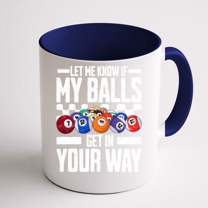 Cool Billiards Design Funny Billiard Pool Player Gift Front & Back Coffee Mug