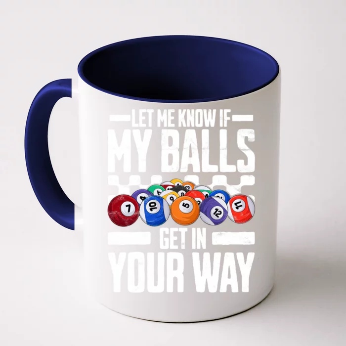 Cool Billiards Design Funny Billiard Pool Player Gift Front & Back Coffee Mug