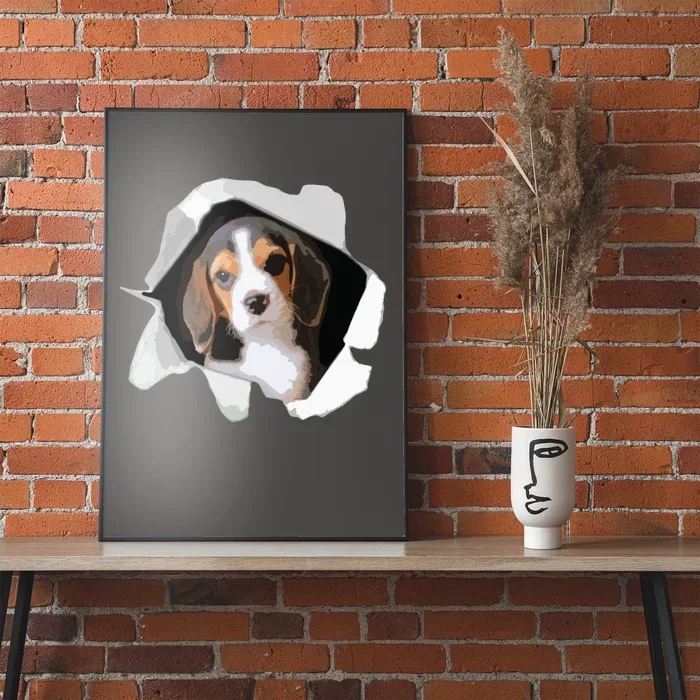 Cute Beagle Dog Puppy Lover Men Women Poster