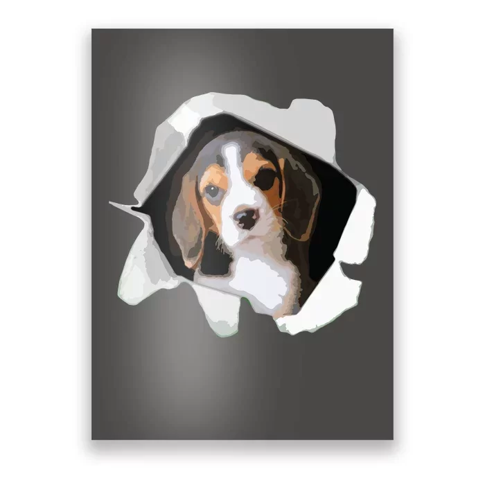 Cute Beagle Dog Puppy Lover Men Women Poster