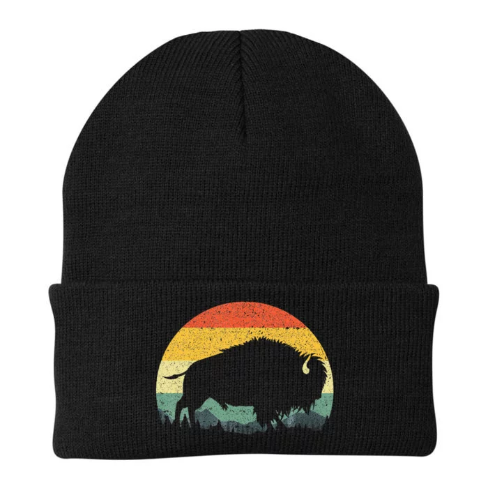 Cool Bison Design Buffalo Bison Lovers Knit Cap Winter Beanie