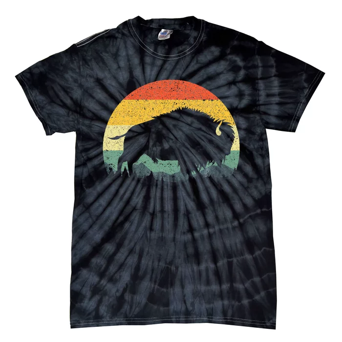 Cool Bison Design Buffalo Bison Lovers Tie-Dye T-Shirt