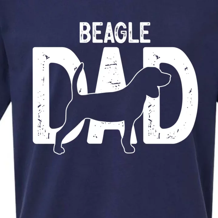 Cute Beagle Dad Dog Puppy Lover Father Cute Gift Sueded Cloud Jersey T-Shirt