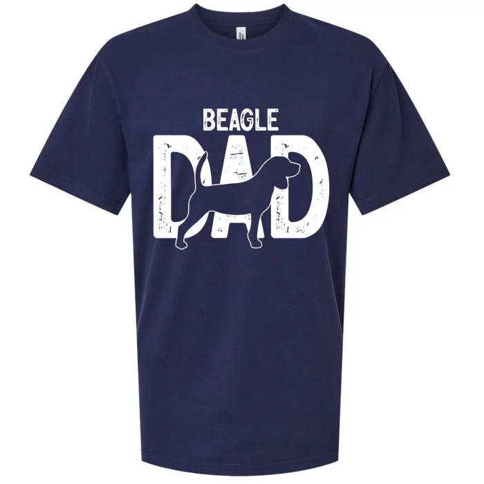 Cute Beagle Dad Dog Puppy Lover Father Cute Gift Sueded Cloud Jersey T-Shirt