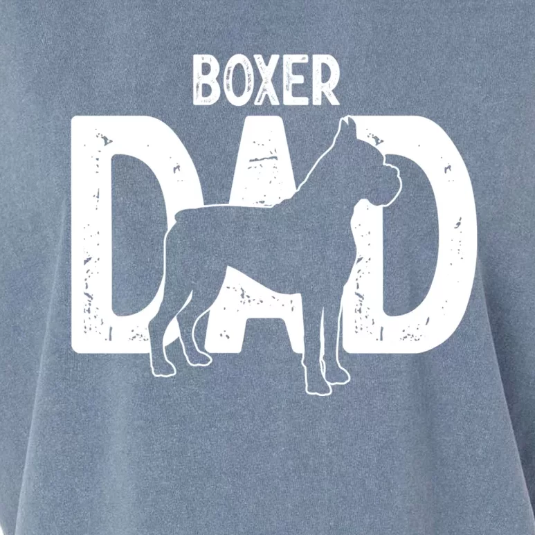 Cute Boxer Dog Dad Puppy Lover Father Gift Garment-Dyed Women's Muscle Tee