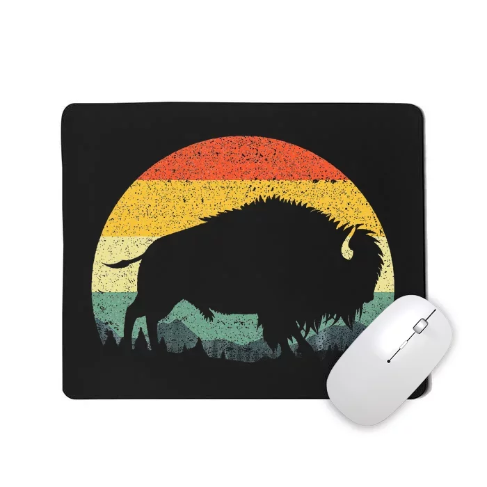 Cool Bison Design For Women Buffalo Bison Lovers Mousepad