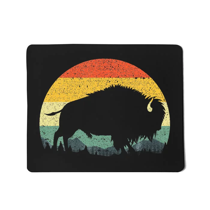 Cool Bison Design For Women Buffalo Bison Lovers Mousepad