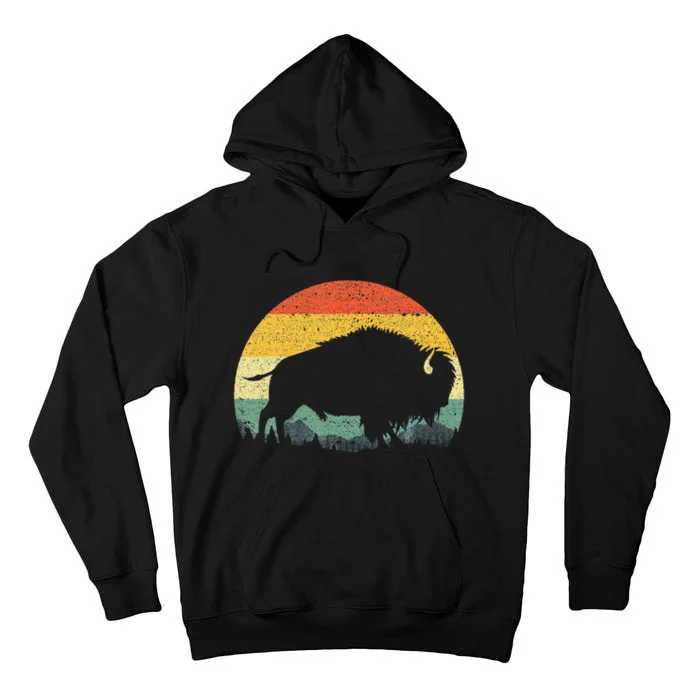 Cool Bison Design For Women Buffalo Bison Lovers Tall Hoodie