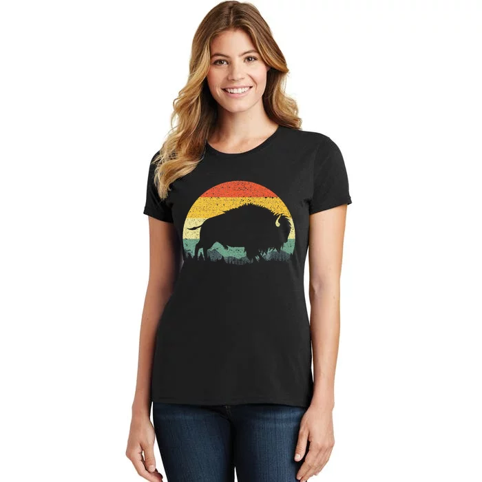 Cool Bison Design For Women Buffalo Bison Lovers Women's T-Shirt